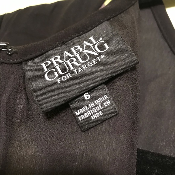 Prabal Gurung Black Floral Dress Sz 6 - Picture 10 of 11